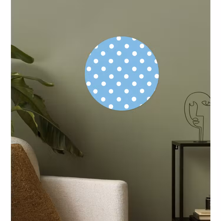 Behangcirkel - Polka - Dots - Blauw — 3