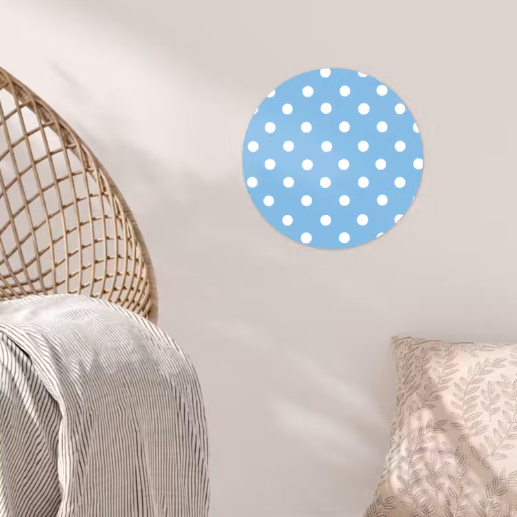 Behangcirkel - Polka - Dots - Blauw — 5