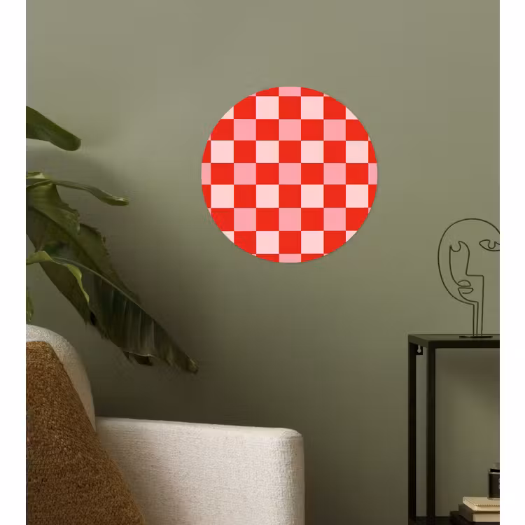 Behangcirkel - Vierkant - Klassiek - Rood — 3