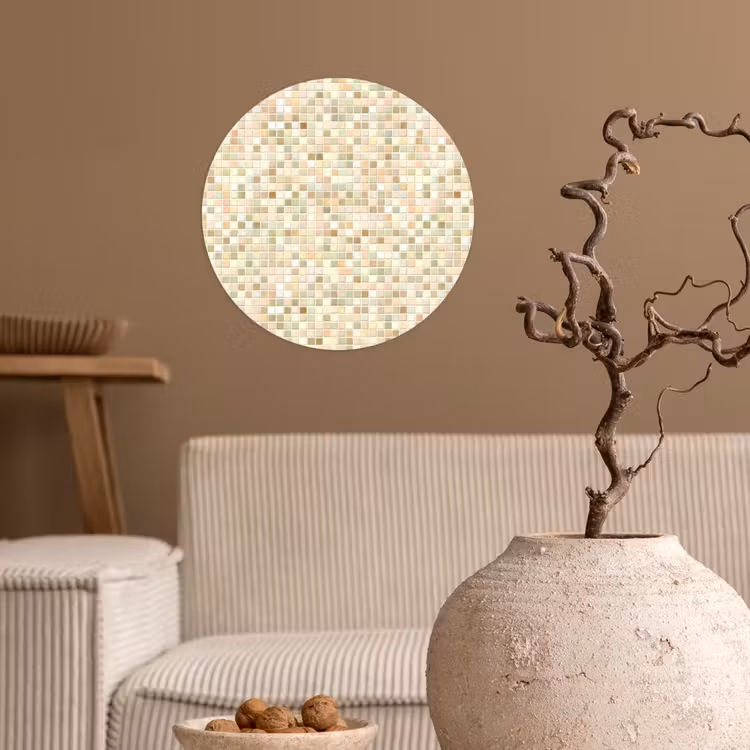 Behangcirkel - Mozaïek - Patroon - Beige — 2