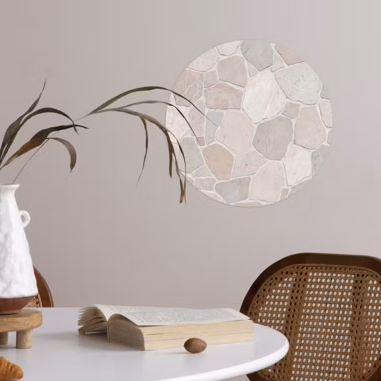 Behangcirkel - Steen - Patroon - Textuur - Beige — 4