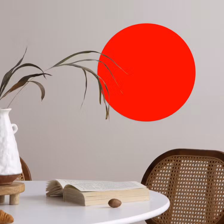 Behangcirkel - Vibrant - Vermilion - Rood — 4