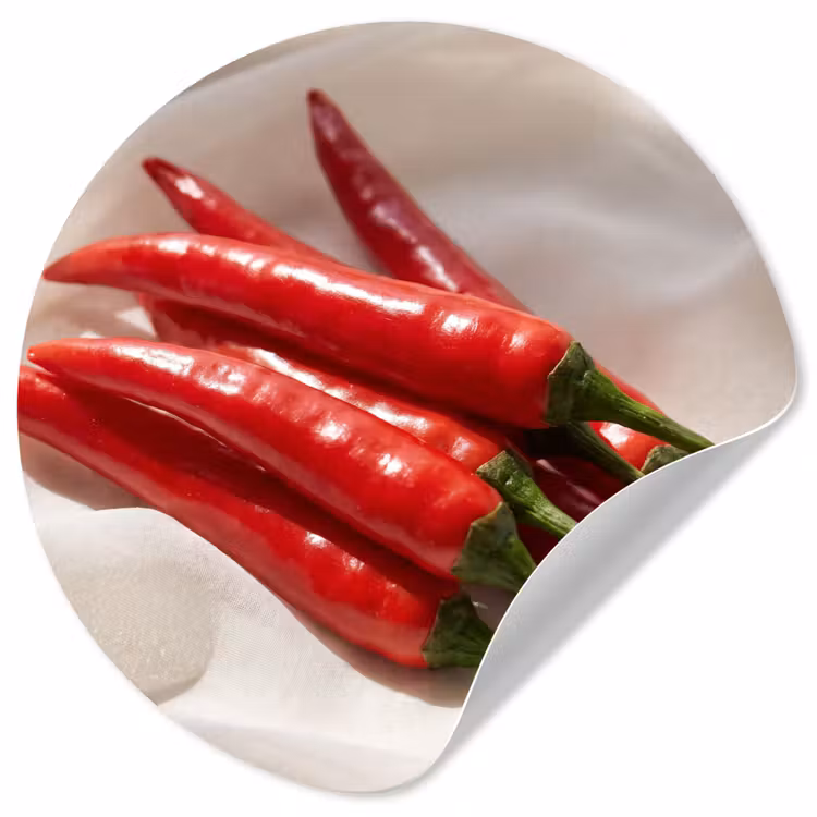 Behangcirkel - Peper - Rood - Eten — 1