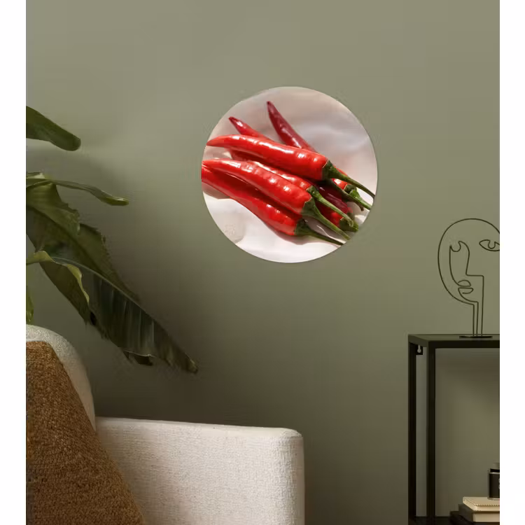 Behangcirkel - Peper - Rood - Eten — 3