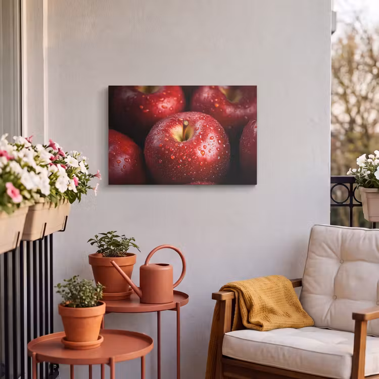 Buiten canvas - Rood - Appels - Fruit — 3