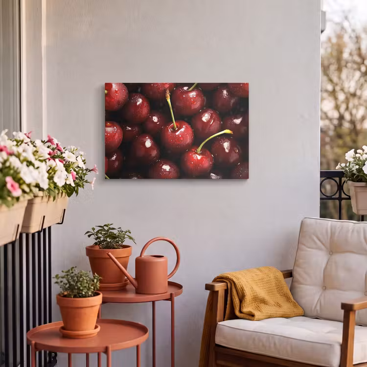 Buiten canvas - Rood - Fruit - Kersen — 3