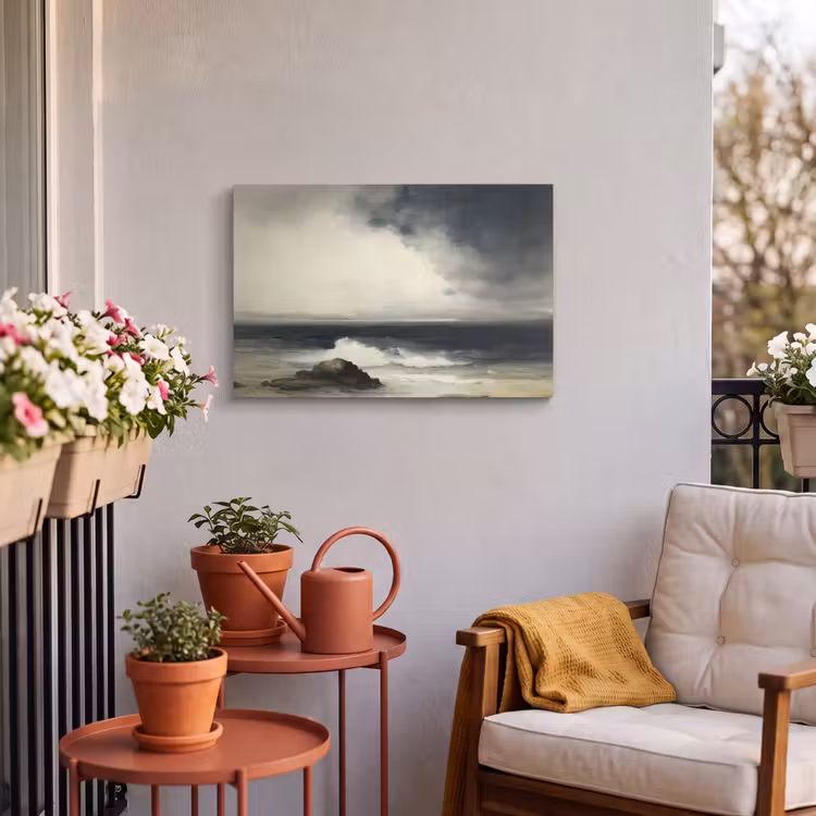 Buiten canvas - Zee - Rotsen - Storm — 3