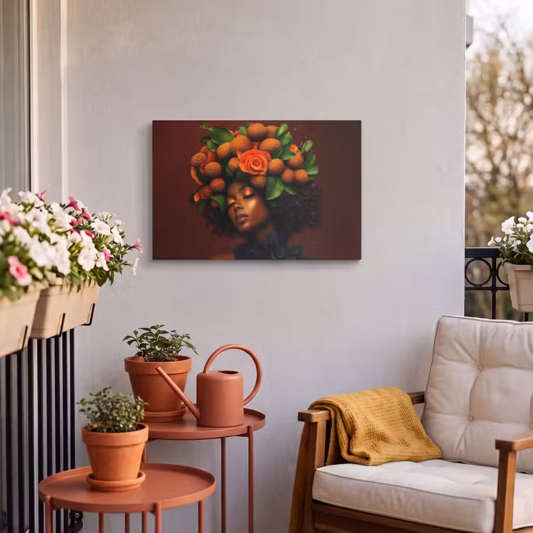 Buiten canvas - Vrouw - lychee - exotisch — 3