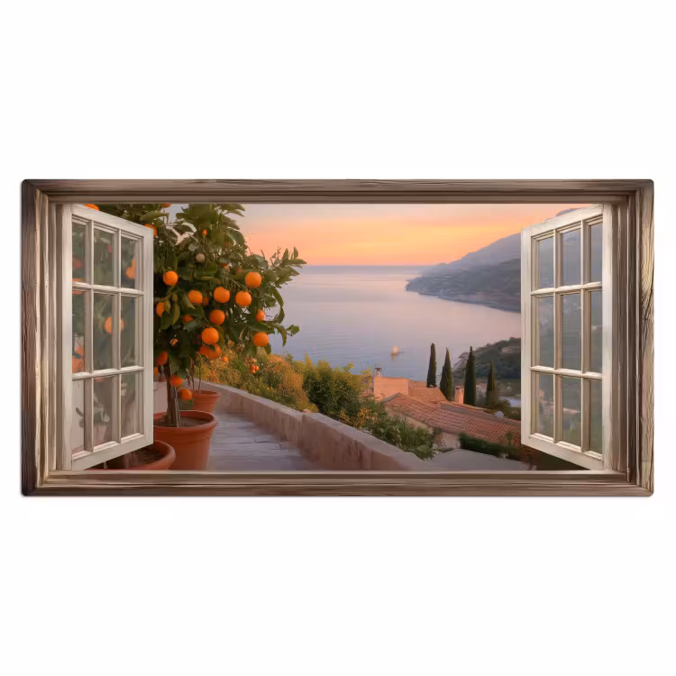 Bureau onderlegger - Doorkijk - Uitzicht - Meer - Landschap — 1