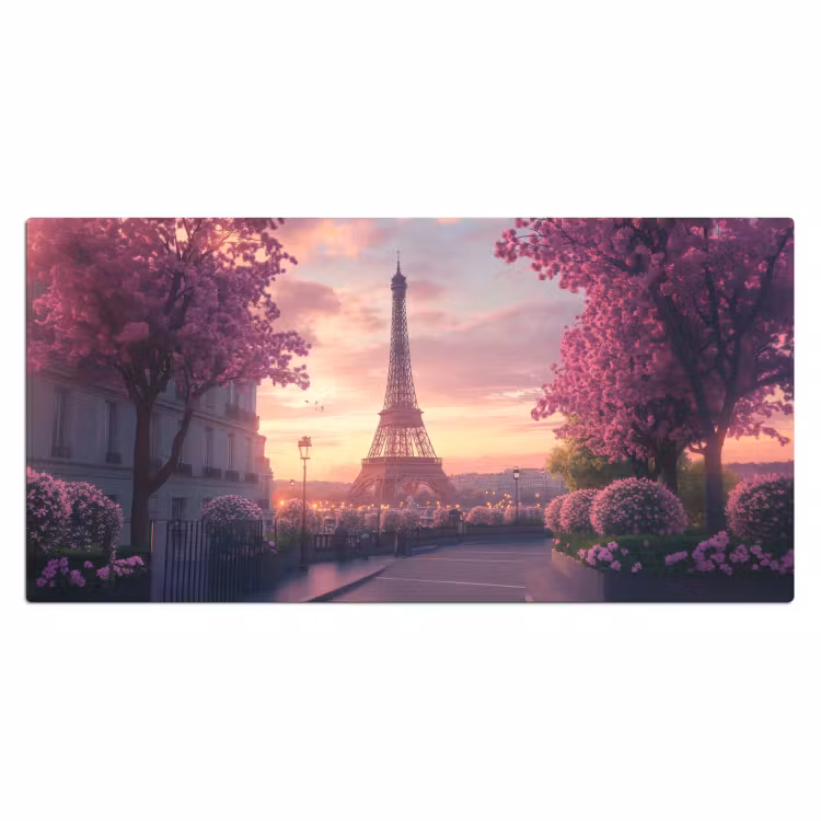Bureau onderlegger - Eiffeltoren - Parijs - Roze — 1