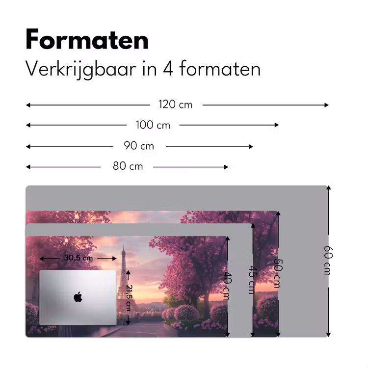 Bureau onderlegger - Eiffeltoren - Parijs - Roze — 7