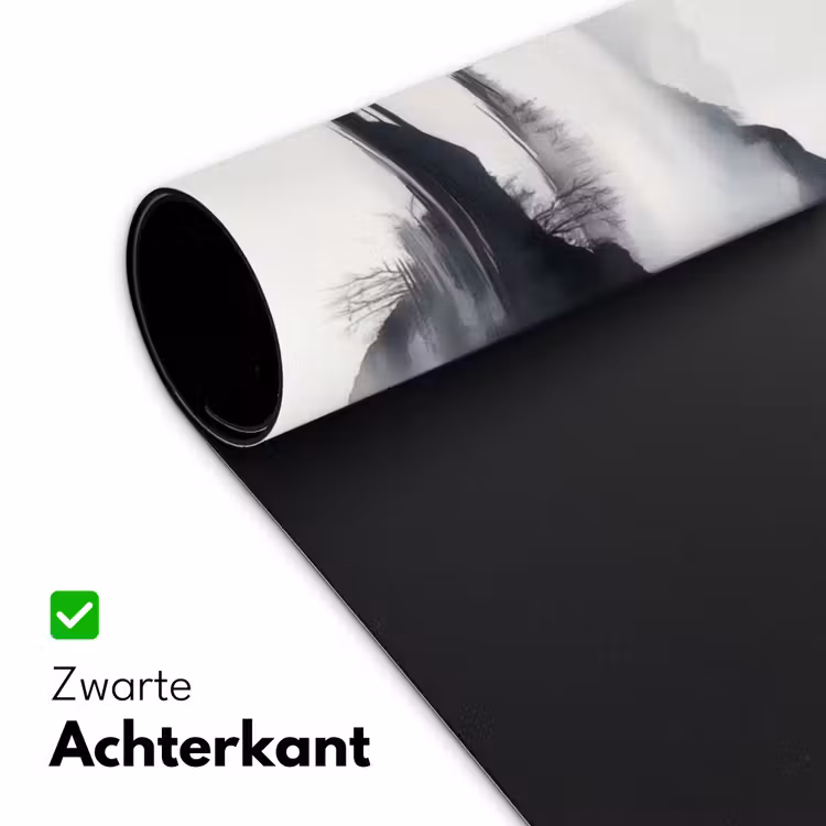 Bureau onderlegger - Bergen - Mistig - Water - Wit — 4