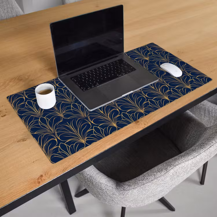 Bureau onderlegger - Deco - Waaier - Blauw — 3