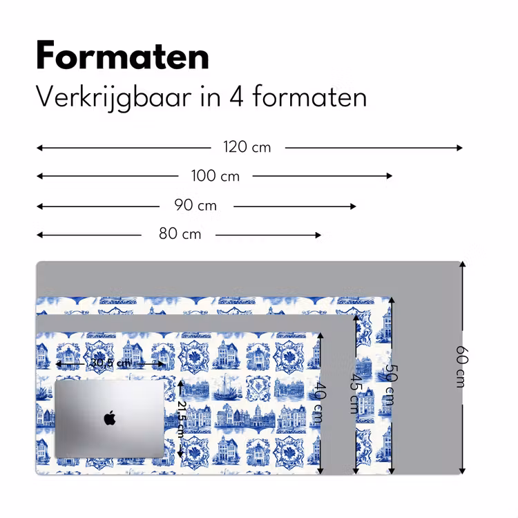Bureau onderlegger - Huizen - Schepen - Blauw — 8