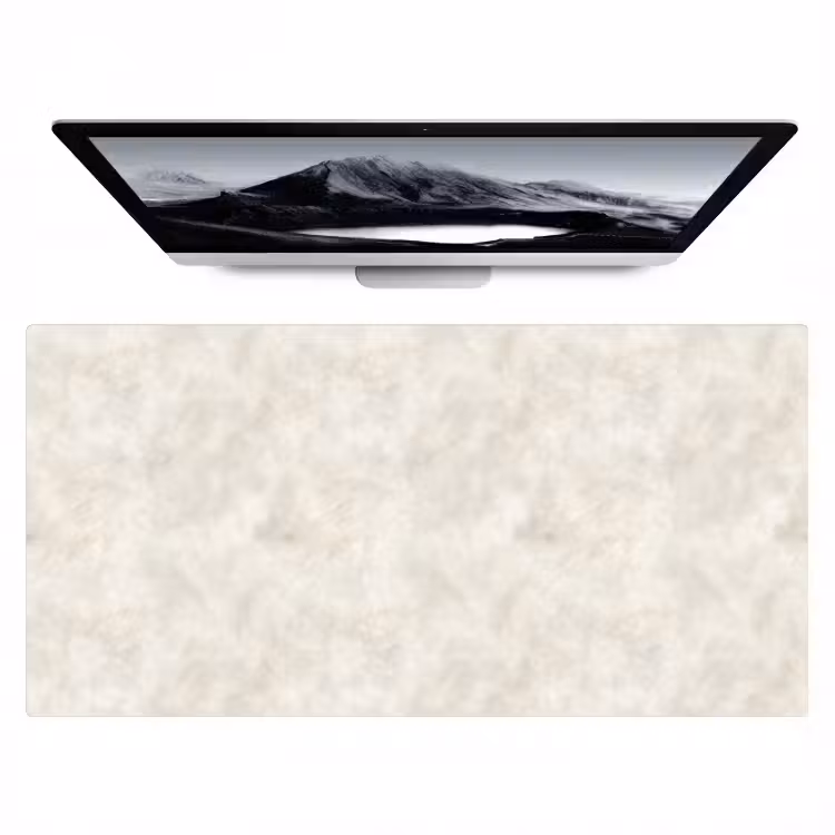 Bureau onderlegger - Crèmebeige - Marmer - Aders — 1