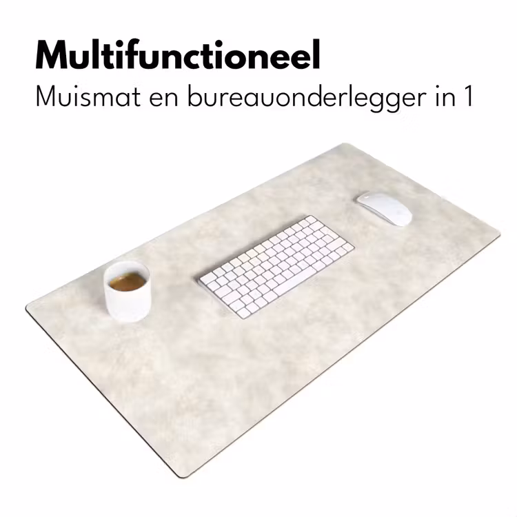 Bureau onderlegger - Crèmebeige - Marmer - Aders — 7