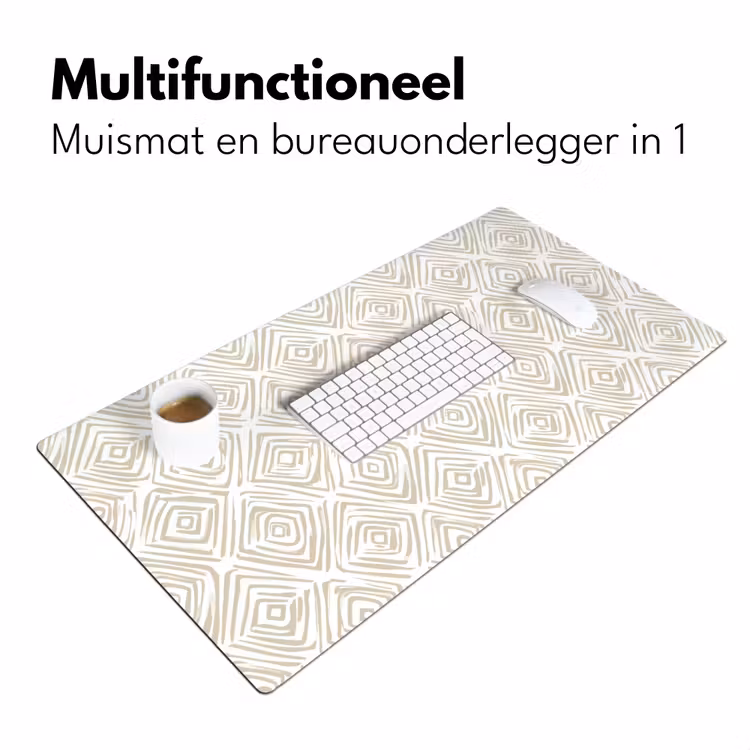 Bureau onderlegger - Abstract - Ruit - Beige — 7
