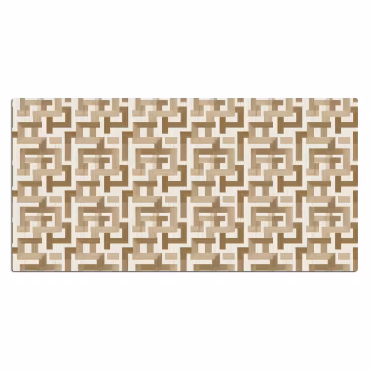 Bureau onderlegger - Geometrisch - Retro - Bruin — 2