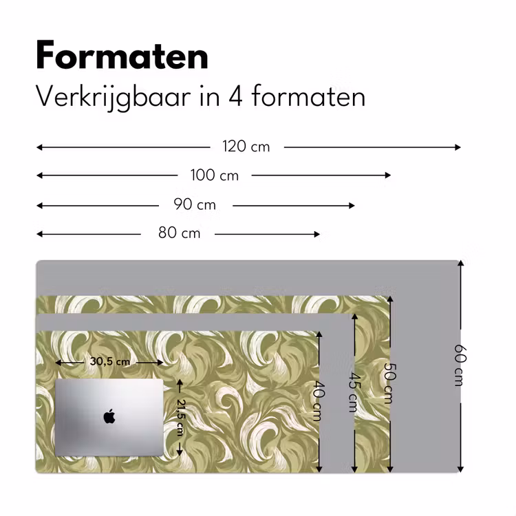 Bureau onderlegger - Abstract - Textuur - Groen — 8