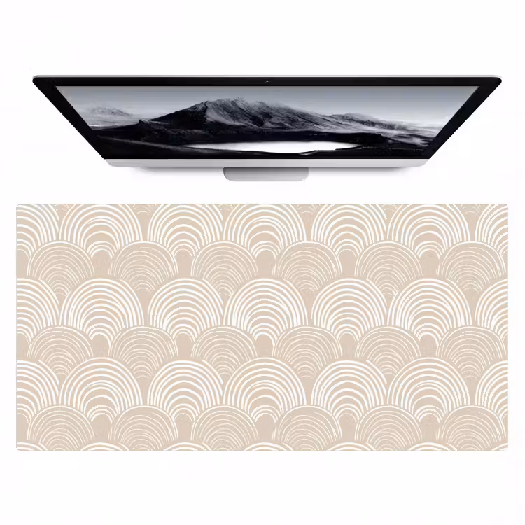 Bureau onderlegger - Golven - Structuur - Beige — 1