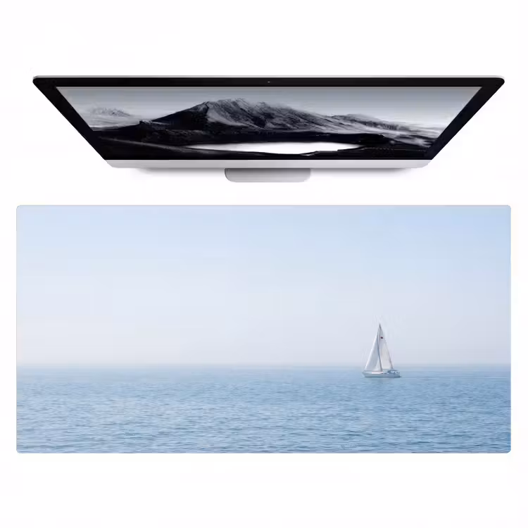 Bureau onderlegger - Horizon - Zeilboot - Zee — 1