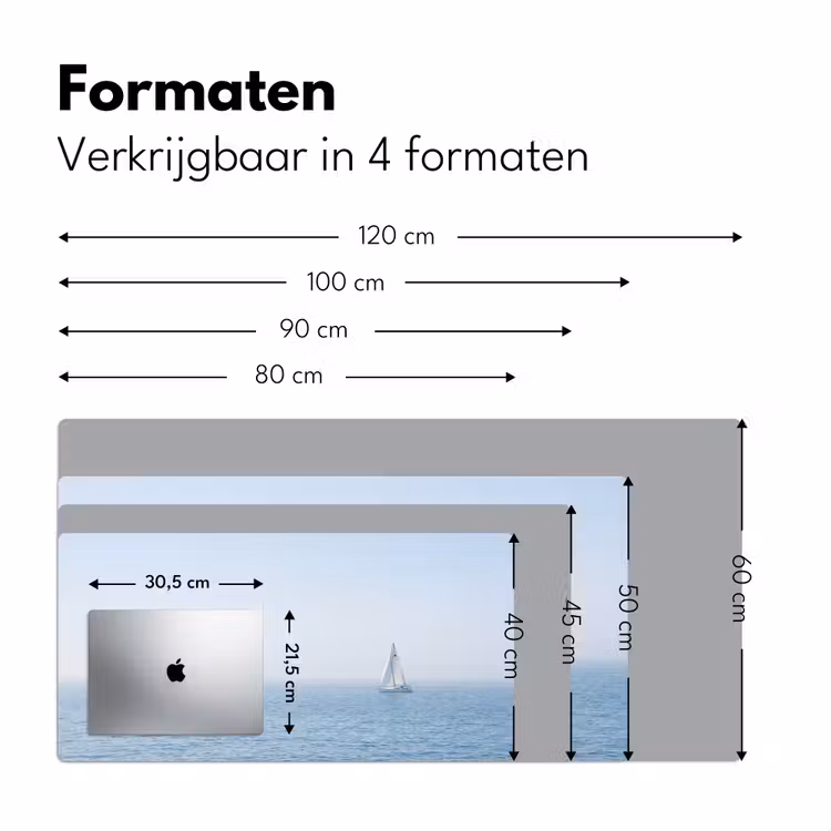 Bureau onderlegger - Horizon - Zeilboot - Zee — 8