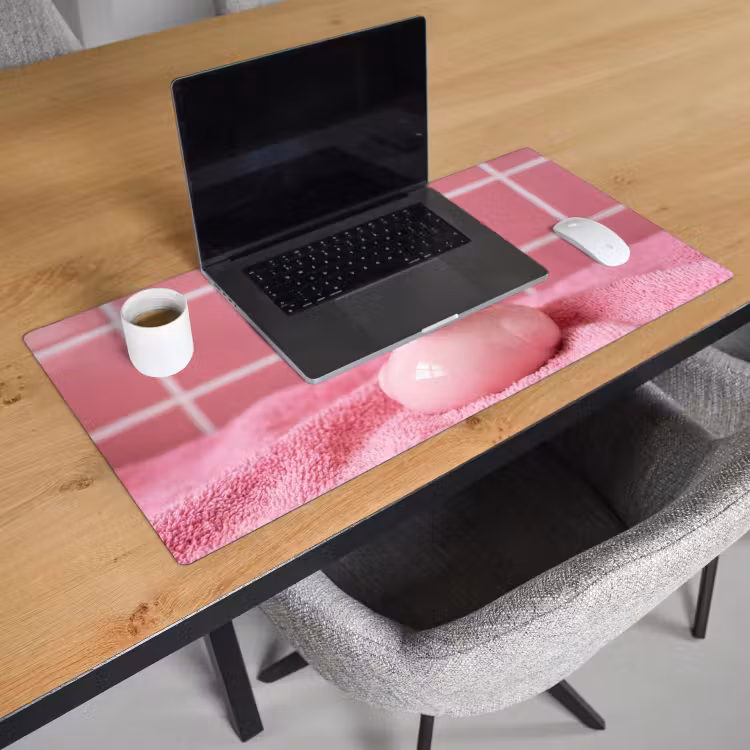 Bureau onderlegger - Badeend -Strik - Roze — 3