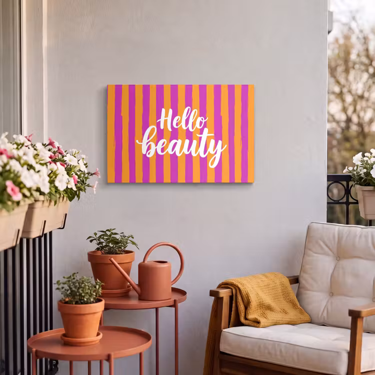 Buiten canvas - Modern - Hello - Oranje — 3