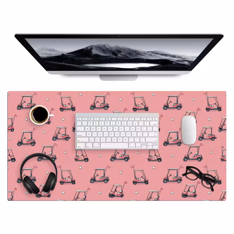 Bureau onderlegger - Golfkar - Retro - Roze — 4