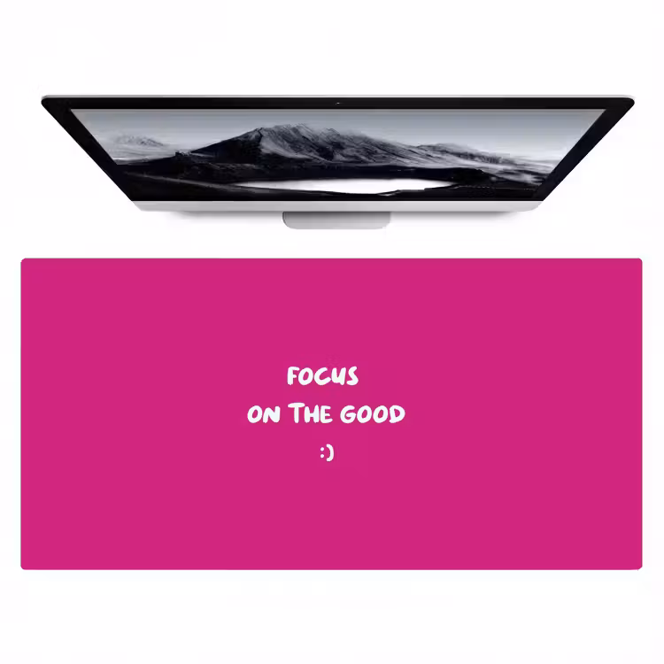 Bureau onderlegger - Focus - Smiley - Roze — 1