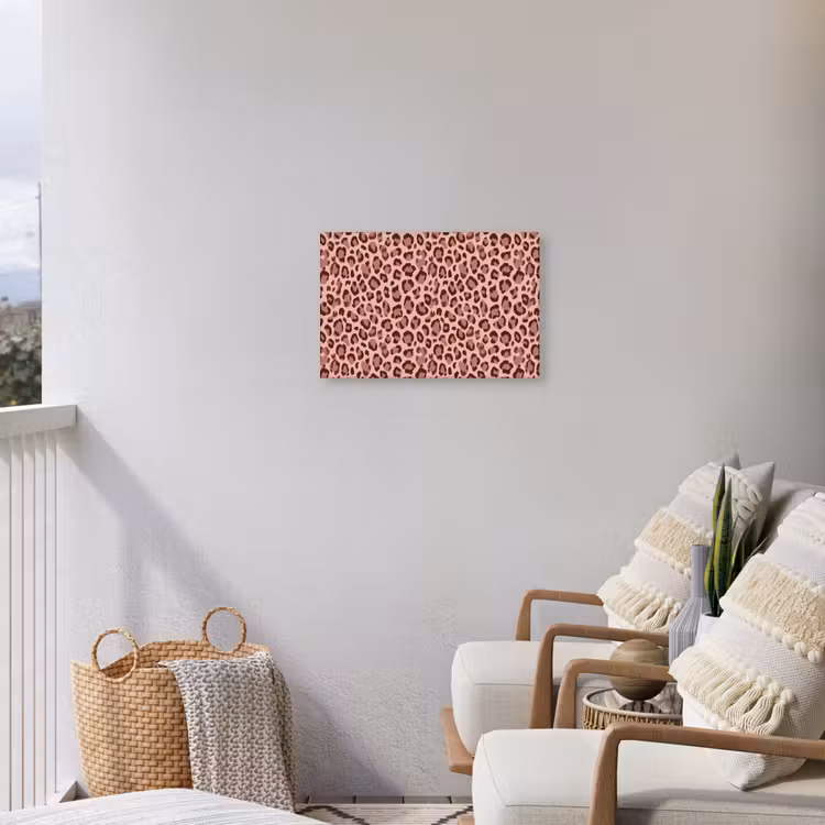 Buiten canvas - Luipaard - Patroon - Roze — 3