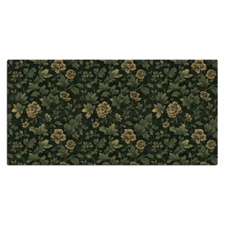 Bureau onderlegger - Donker - Groen - Goud - Botanisch — 2