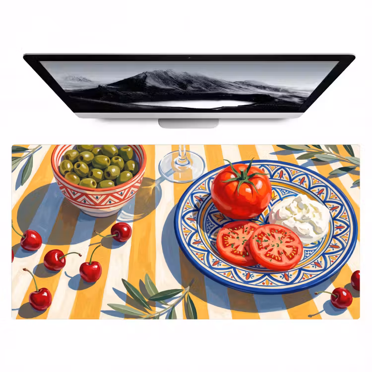 Bureau onderlegger - Fruit - Groenten - Kunst — 1
