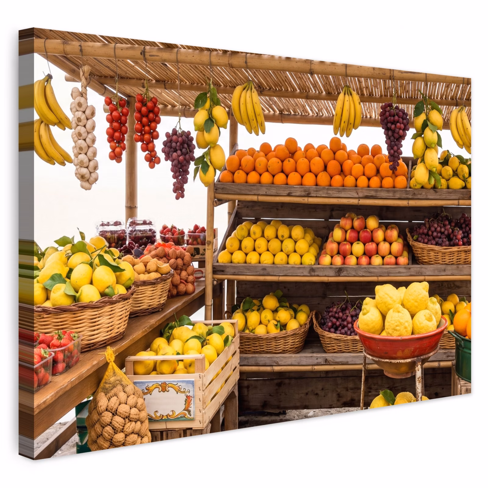 Buiten canvas - Marktkraam - Fruit - Vers — 1