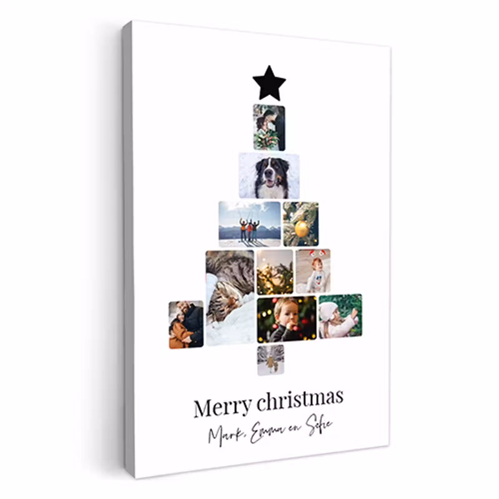 Canvas - Kerstboom collage — 1