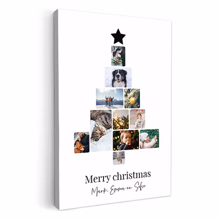 Canvas - Kerstboom collage — 1