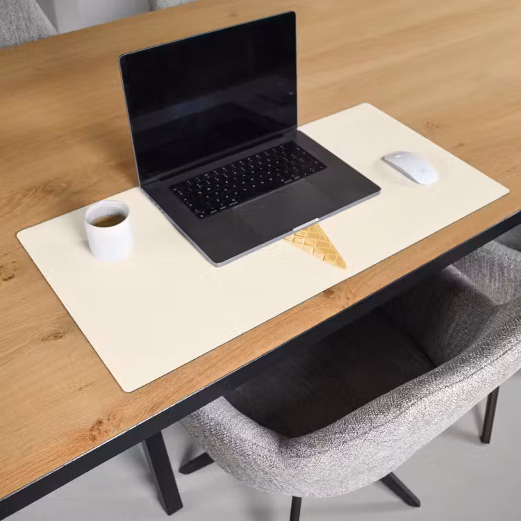 Bureau onderlegger - Softijs - Hoorntje - Wit — 2
