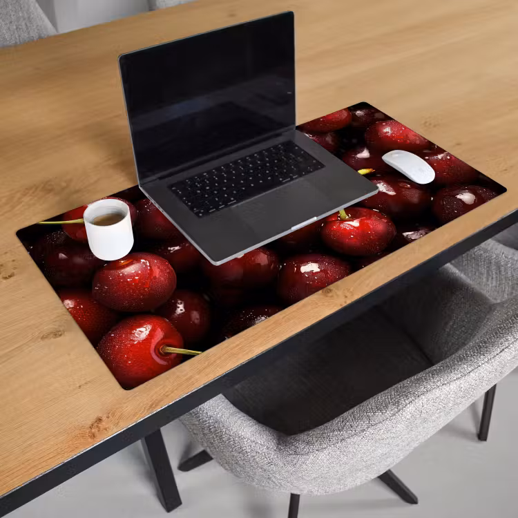 Bureau onderlegger - Rood - Fruit - Kersen — 2