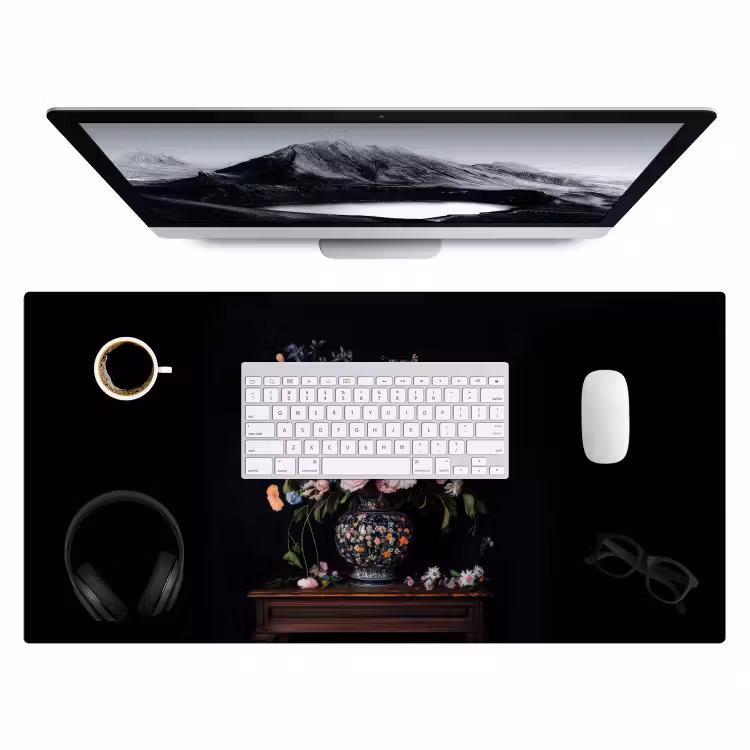 Bureau onderlegger - Neon - Vaas - Bloemen — 3
