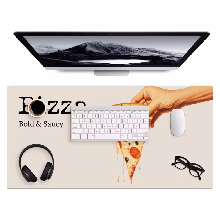 Bureau onderlegger - Pizza - Kaas - Pepperoni — 3