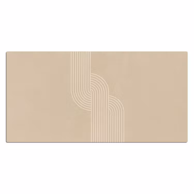 Bureau onderlegger - Parallelle lijnen - Lichte textuur - Beige — 1