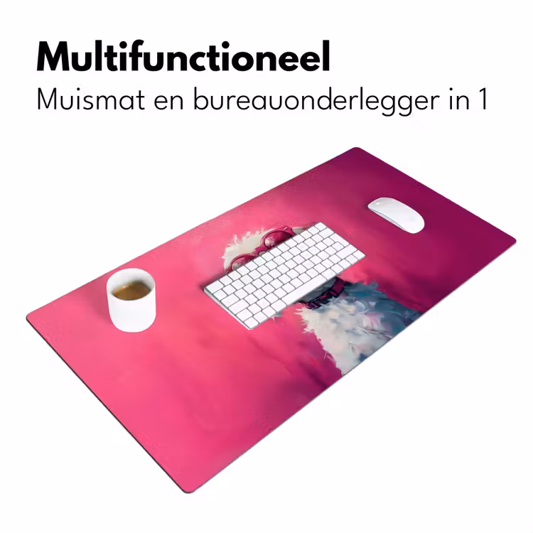 Bureau onderlegger - Pink - Hond - Bubbel — 6