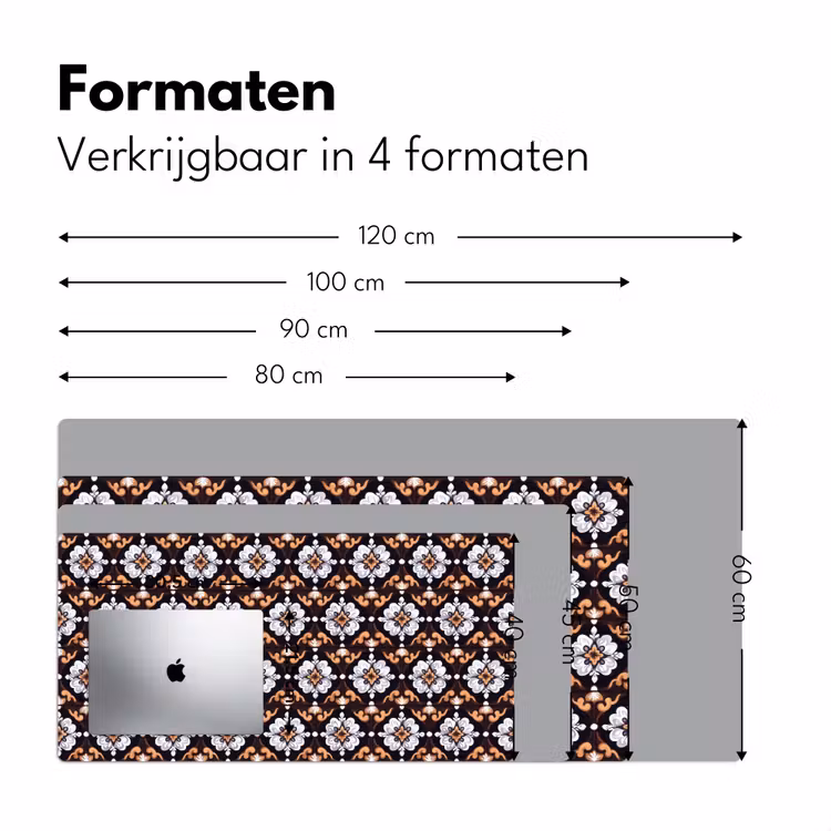 Bureau onderlegger - traditioneel - Element - Kleurrijk — 8