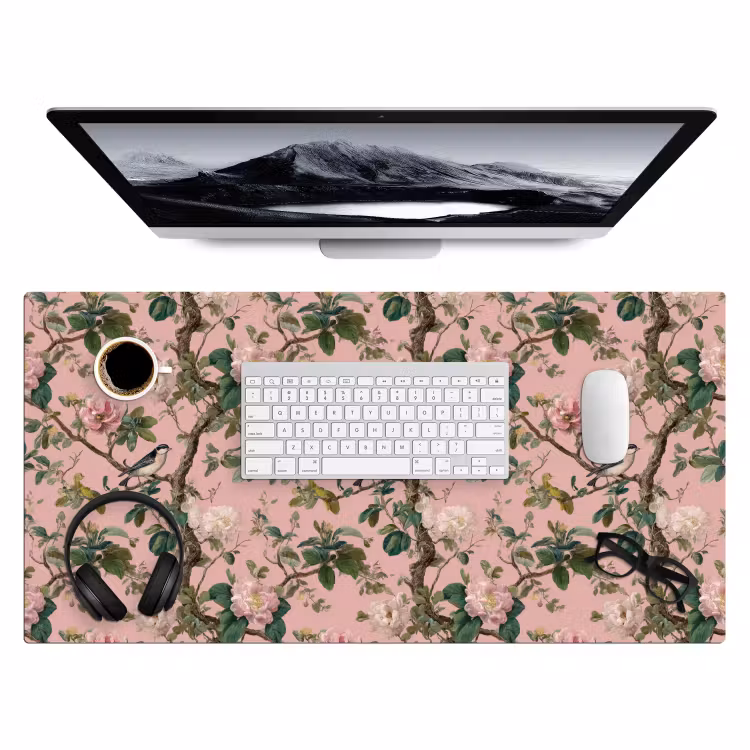 Bureau onderlegger - Pioenrozen - Botanisch - Vogel — 4