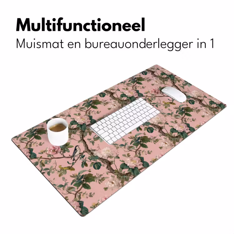 Bureau onderlegger - Pioenrozen - Botanisch - Vogel — 7