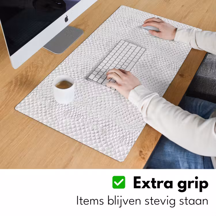 Bureau onderlegger - Slang - Patroon - Wit — 6