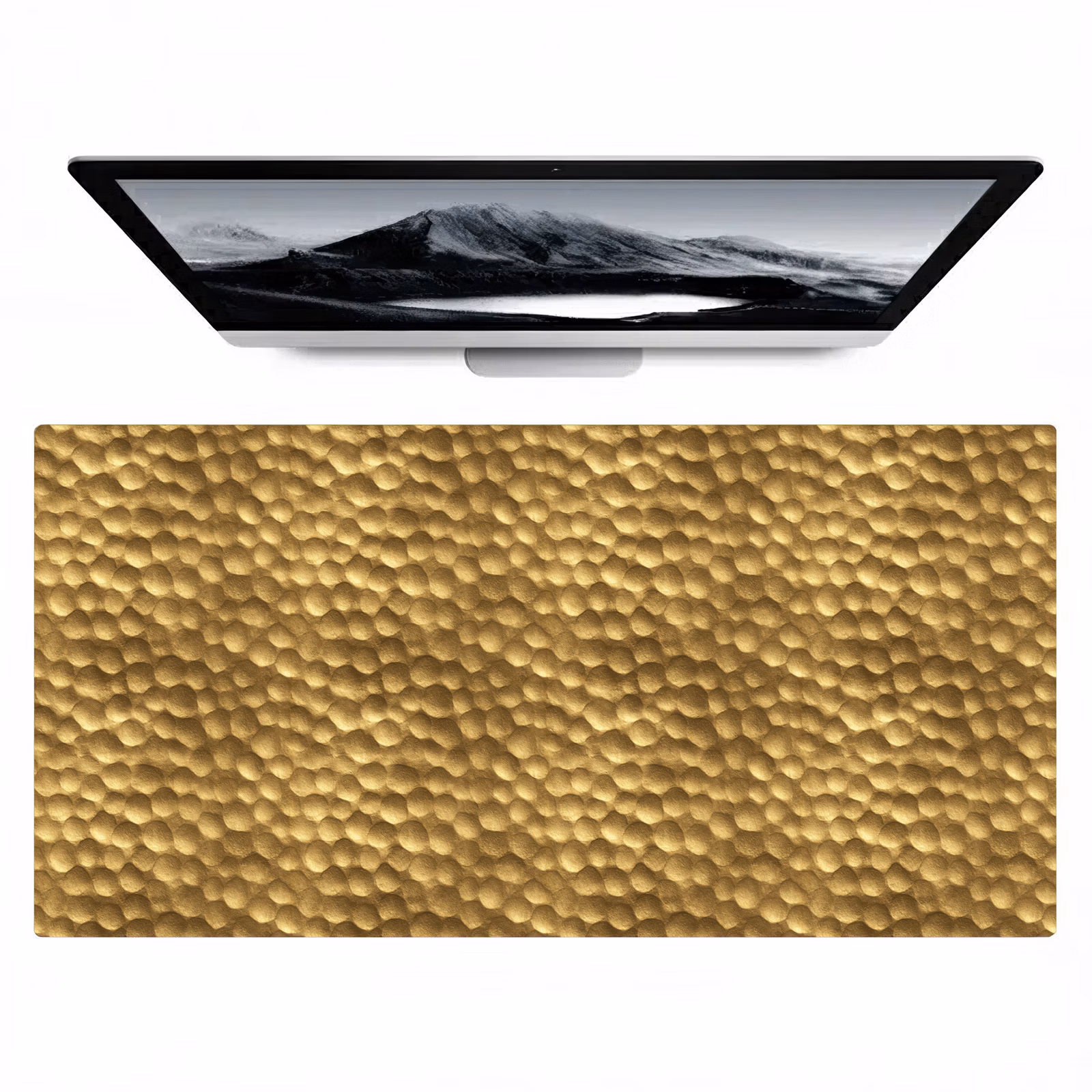 Bureau onderlegger - Metaal - Dynamisch - Goud — 1