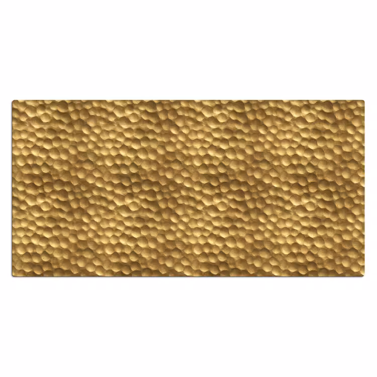 Bureau onderlegger - Metaal - Dynamisch - Goud — 2