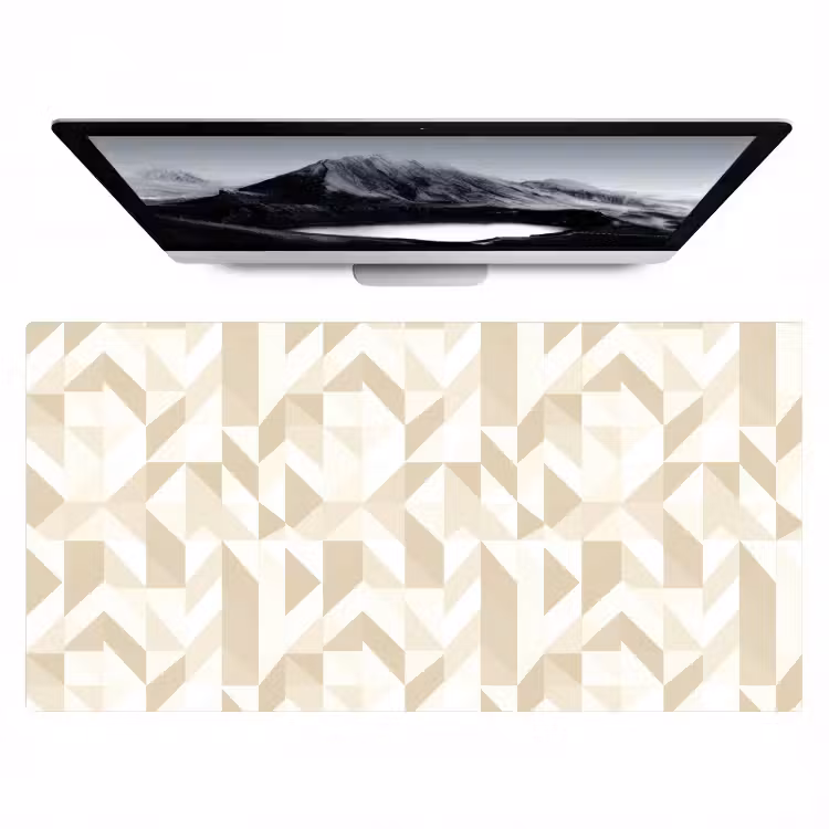 Bureau onderlegger - Modern - Abstract - Beige — 1