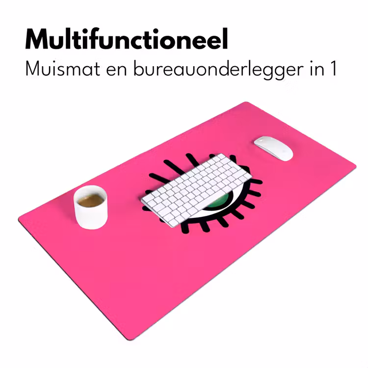 Bureau onderlegger - Minimalistisch - Oog - Roze — 7